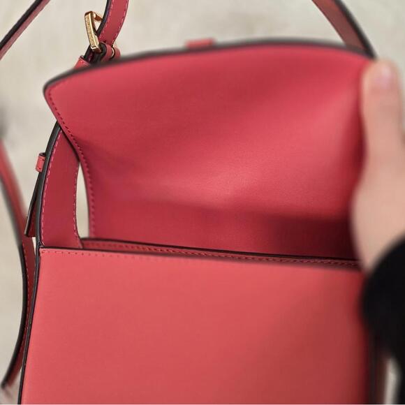 Michael Kors Lyra Small Flap Crossbody Leather Handbag - Picture 6 of 7